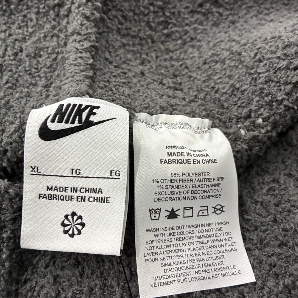 Nike $120 Phoenix Cozy Bouclé Pants Women’s XL High Waisted Wide Leg FD4288-254 - Picture 6 of 9